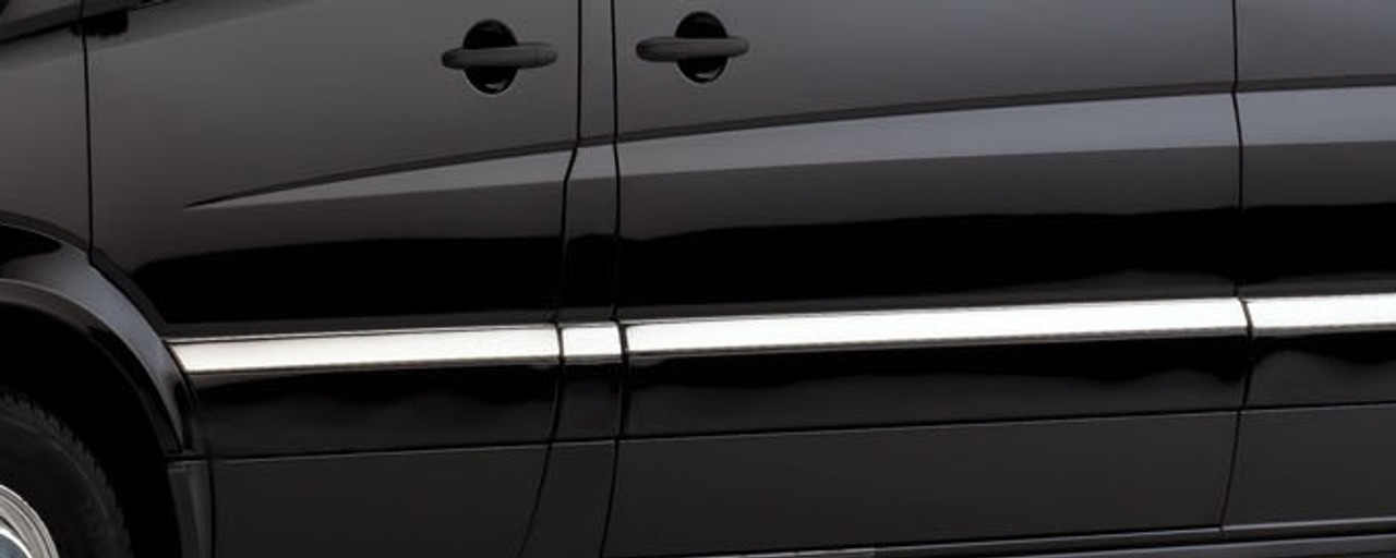 Chrome Side Door Trim Set Covers To Fit Mercedes-Benz Sprinter MWB (06+)