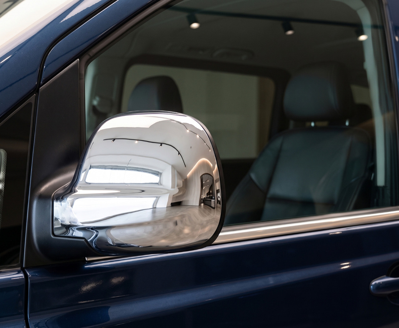 Chrome Wing Mirror Trim Set Covers To Fit LHD Mercedes-Benz Vito W639 (2003-09)