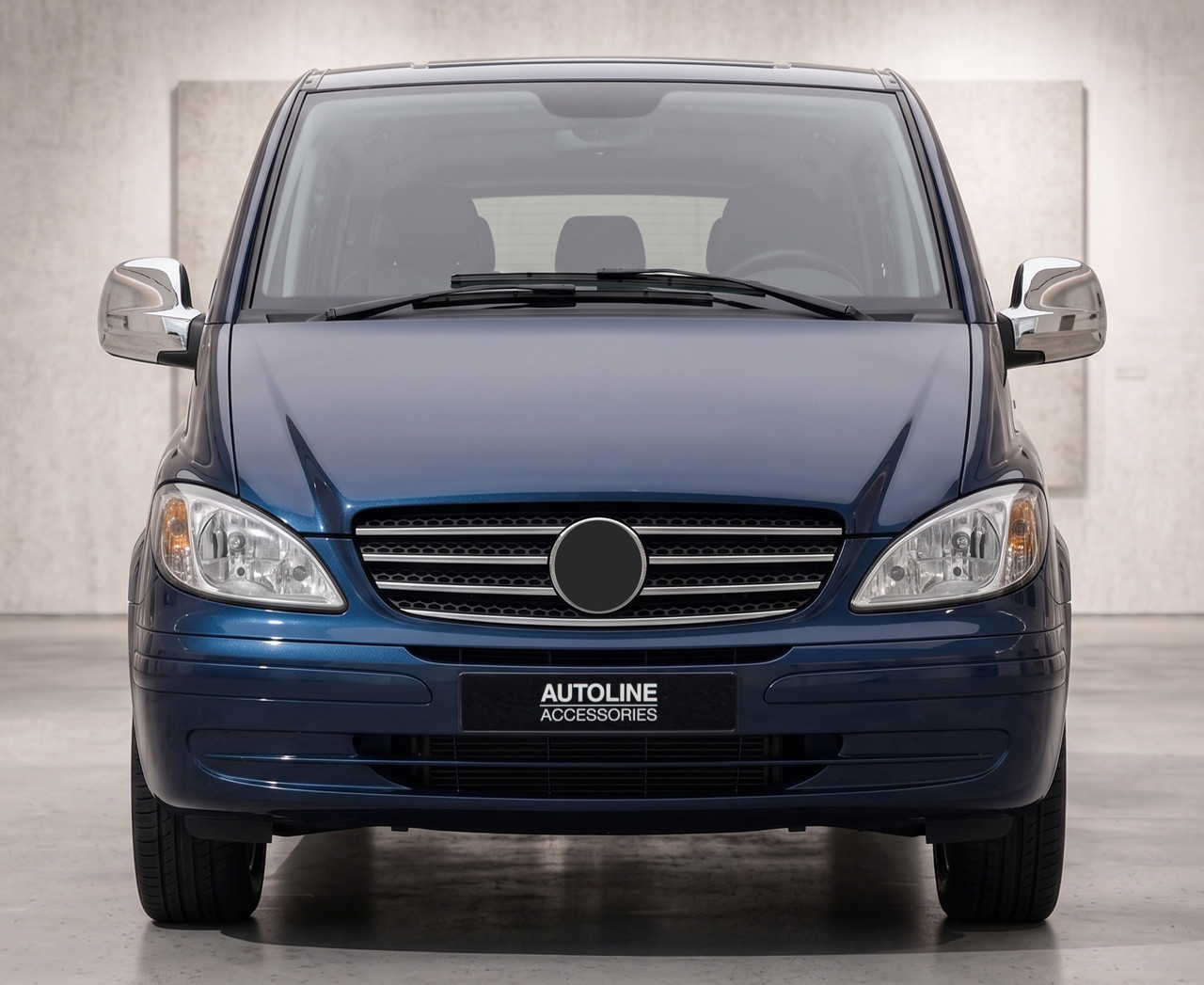 Chrome Wing Mirror Trim Set Covers To Fit LHD Mercedes-Benz Vito W639 (2003-09)