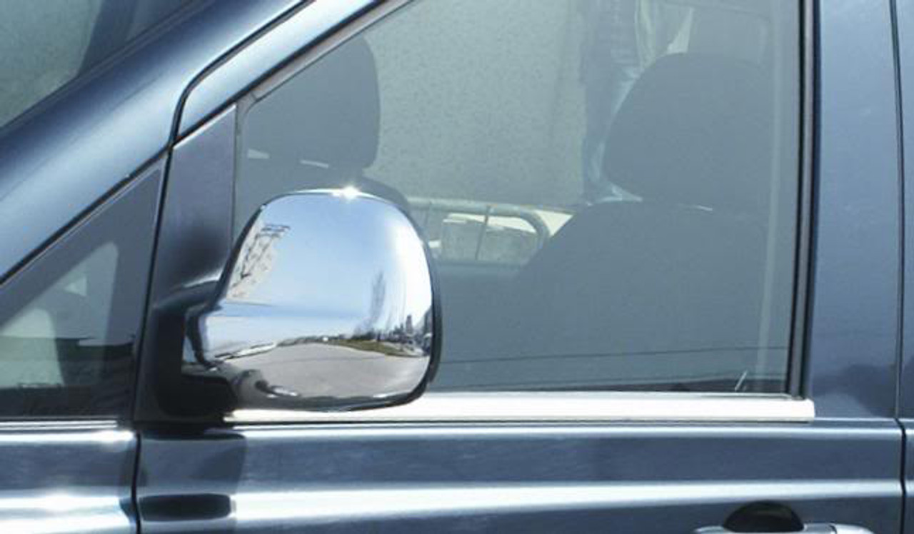 Chrome Wing Mirror Trim Set Covers To Fit RHD Mercedes-Benz Vito