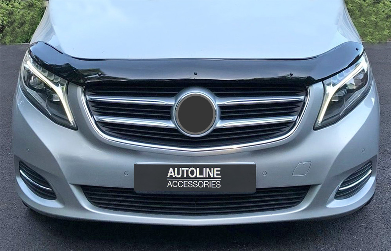 Full Length Carbon Effect Bonnet Bra - Mercedes Vito 03 14 - Vanstyle