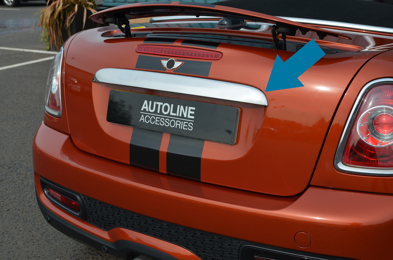 Chrome Rear Door Handle Cover Tailgate Grab Trim To Fit Mini R56 R57 R58 R59