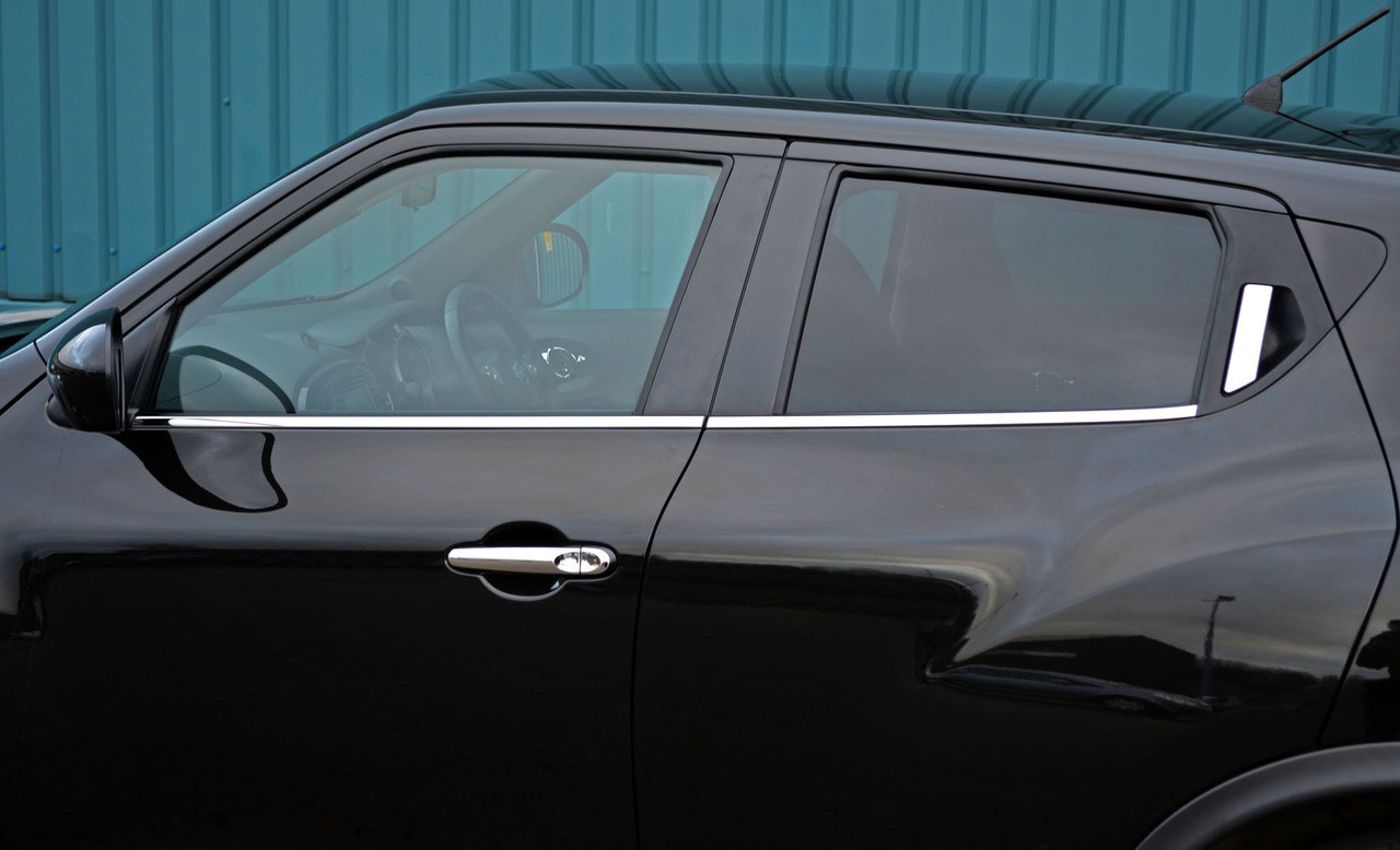 Chrome Door Handle Trim Set Covers W/O Keyless Entry To Fit Nissan Juke (2010+)