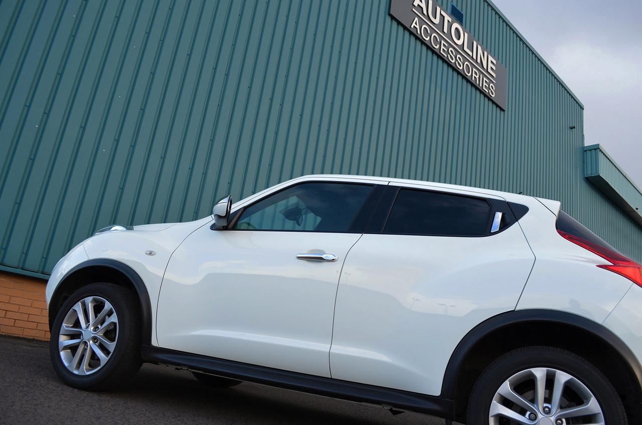 Chrome Door Handle Trim Set Covers W/O Keyless Entry To Fit Nissan Juke (2010+)