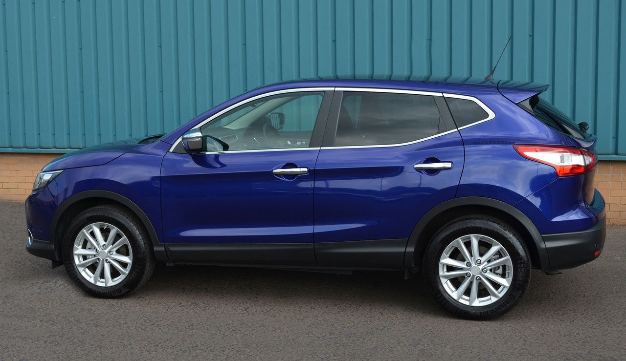 Chrome Door Handle Trim Set Covers W/O Keyless Entry To Fit Nissan Qashqai 14+