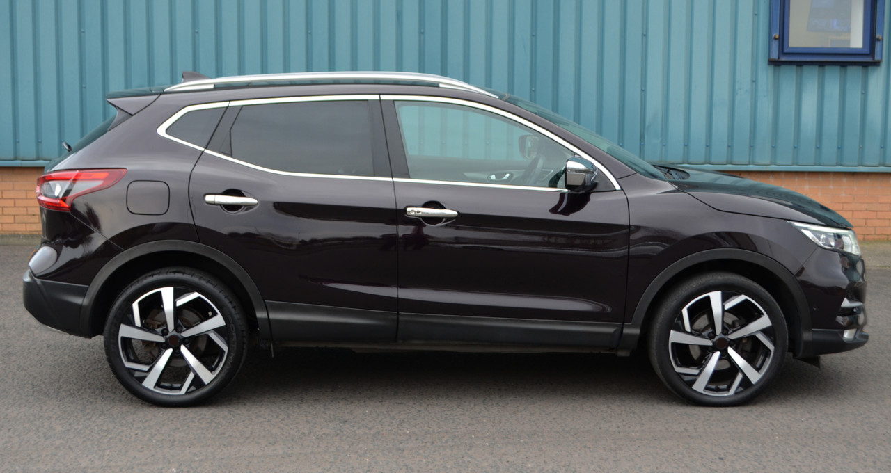 Chrome Door Handle Trim Set Covers W/ Keyless Entry To Fit Nissan Qashqai 14+