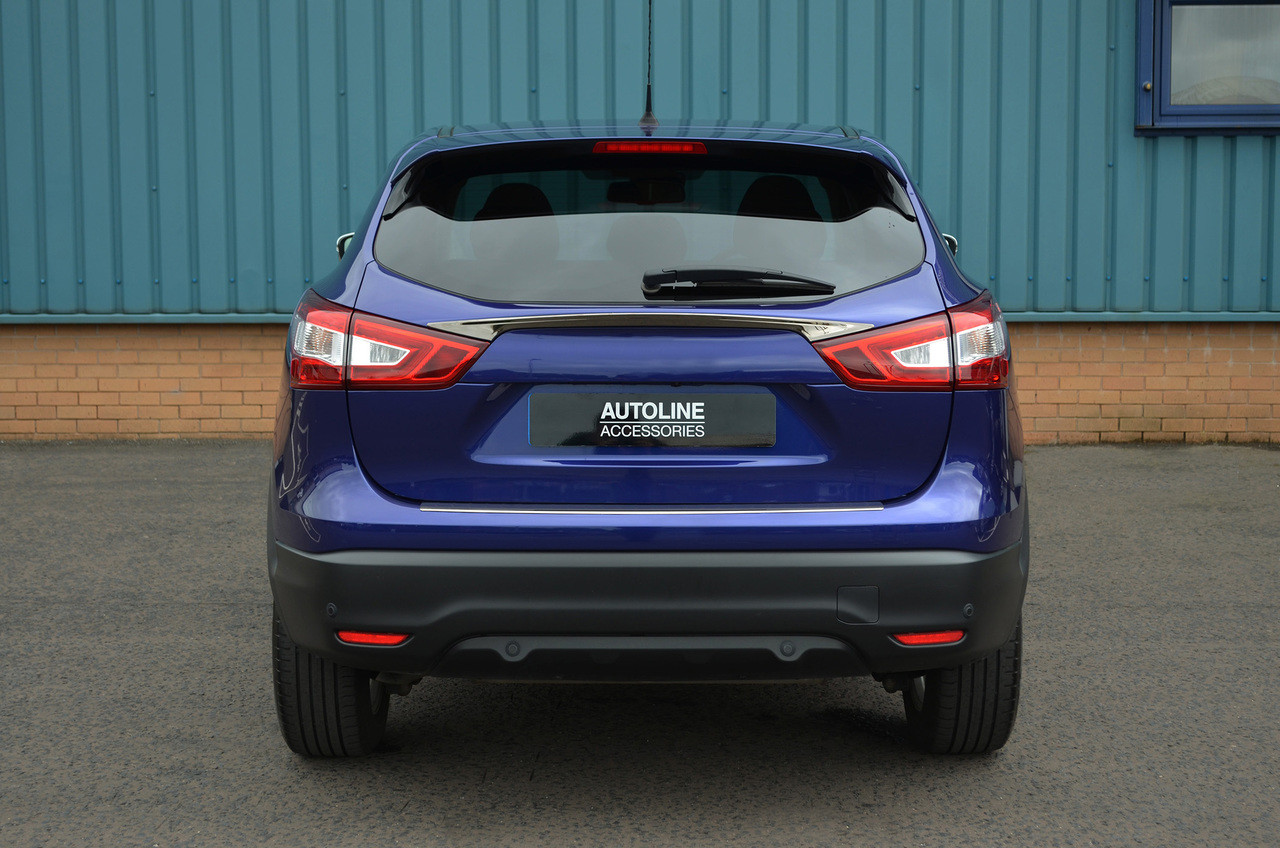 Black Chrome Rear Door Handle Cover Tailgate Trim To Fit Nissan Qashqai (2014+)