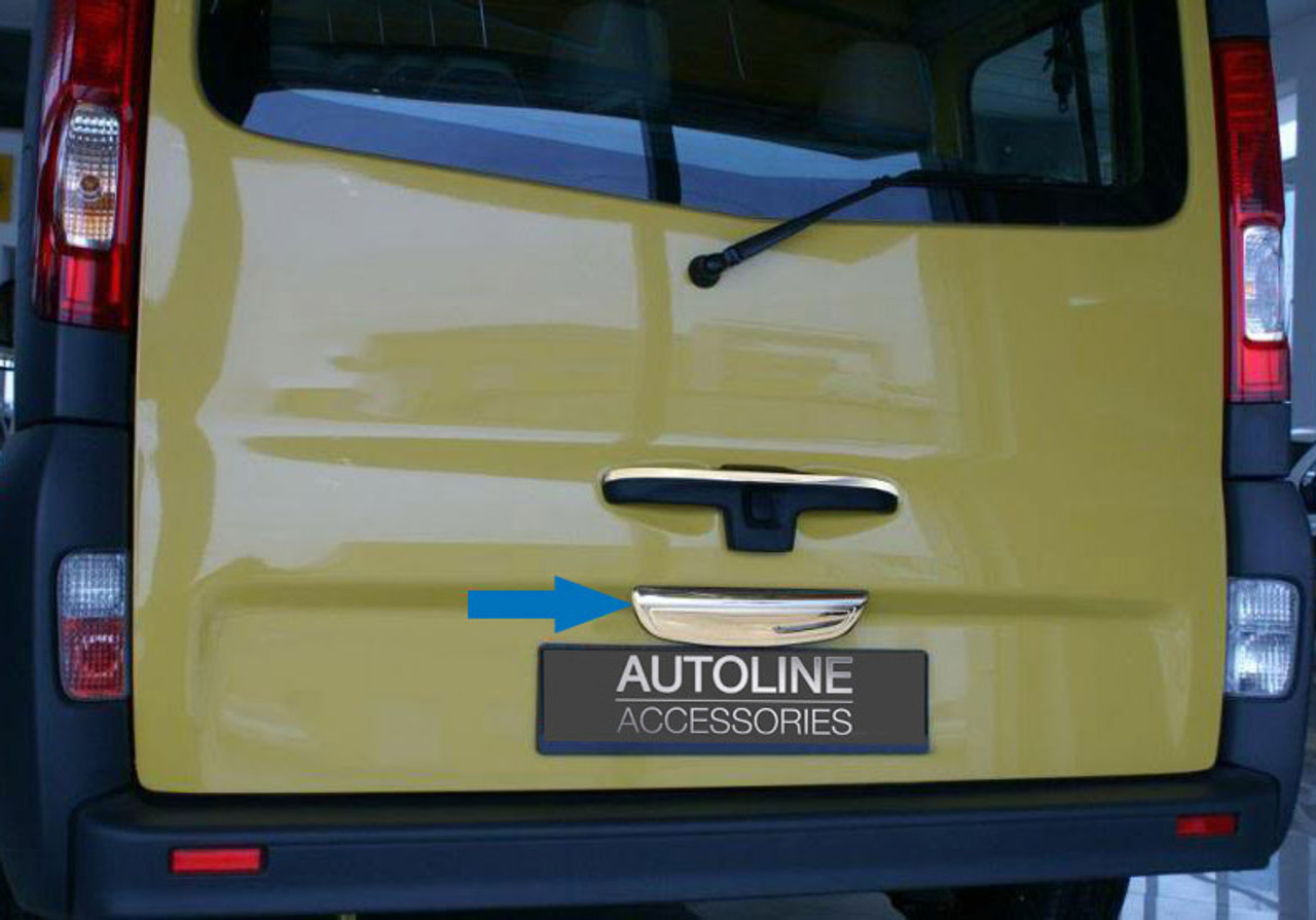 Lower Chrome Rear Door Handle Cover Tailgate Trim To Fit Renault Trafic (02-14)