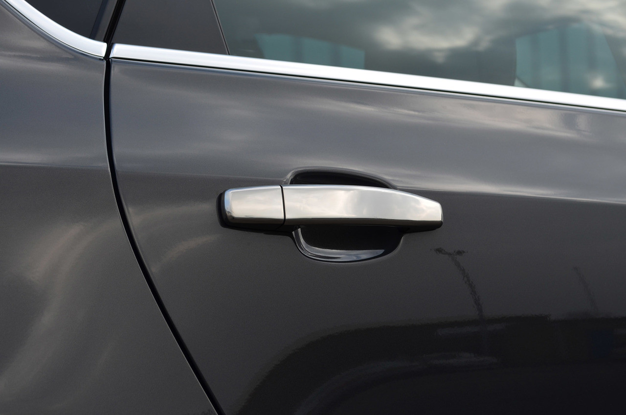 Chrome Door Handle Trim Set Covers To Fit Vauxhall / Opel Astra H 2dr (2004-10)