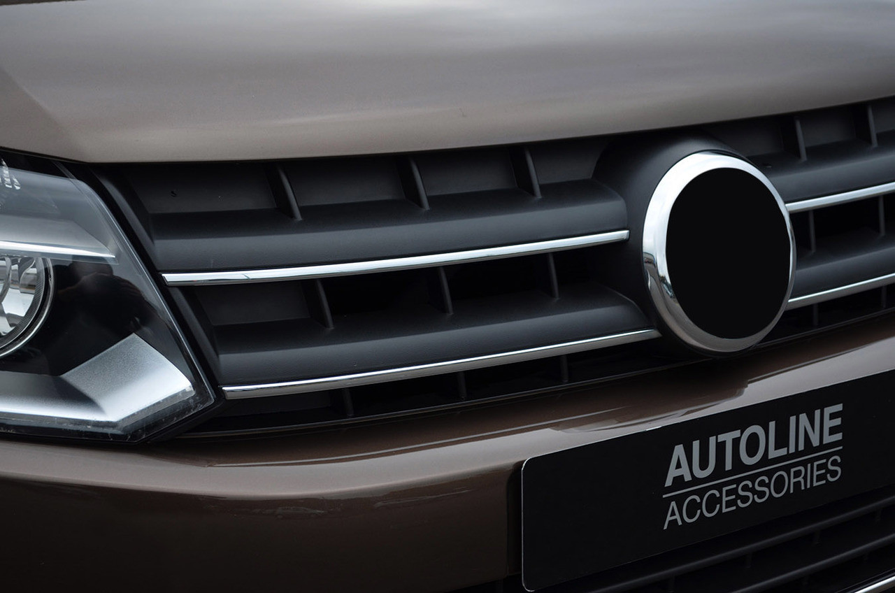 Highlight Chrome Grille Accent Trim Set Covers To Fit Volkswagen Amarok (10-16)