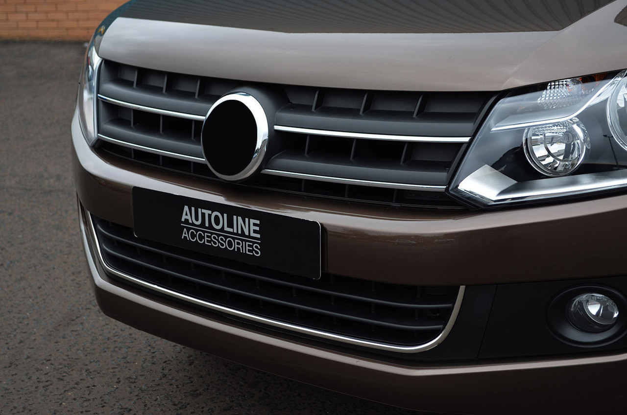 Highlight Chrome Grille Accent Trim Set Covers To Fit Volkswagen Amarok (10-16)
