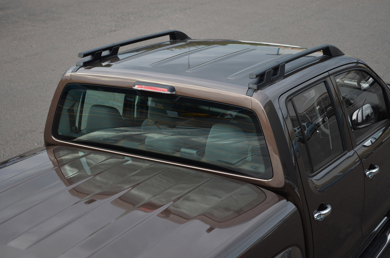 Black Aluminium Roof Rack Rails Side Bars Set To Fit Volkswagen Amarok (2010+)  - Autoline Accessories Limited