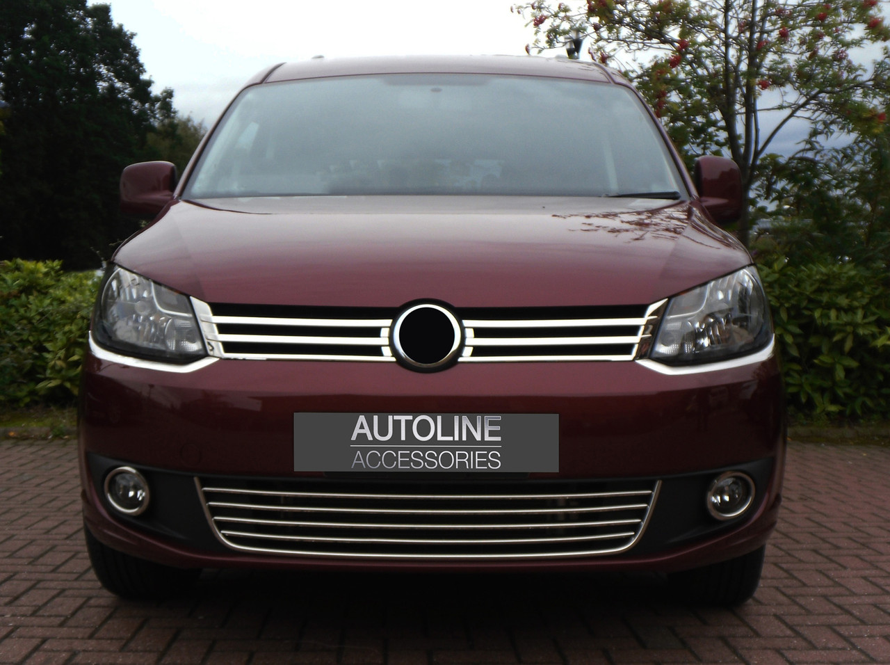 Chrome Bumper Grille Accent Trims Painted Bumper To Fit Volkswagen Caddy 10-15