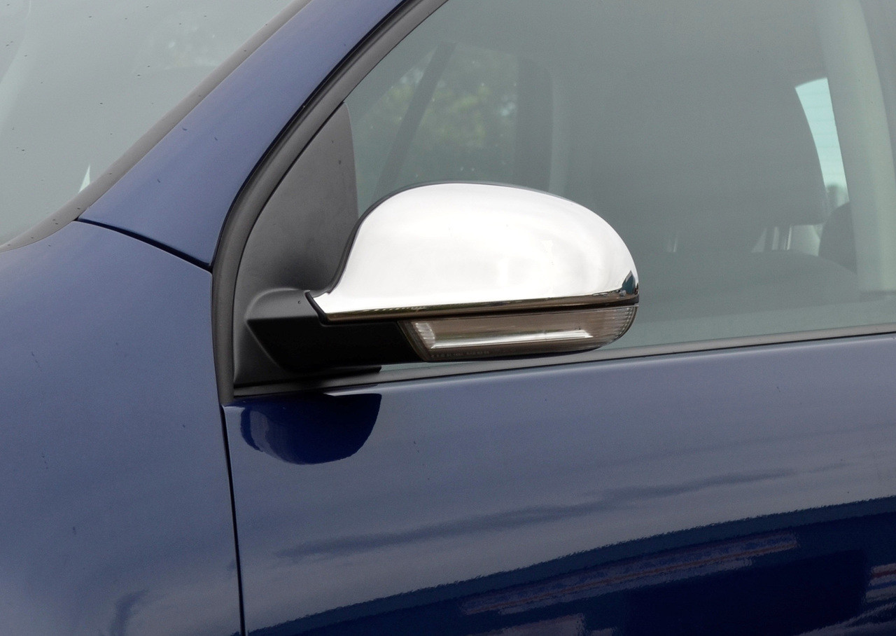 Chrome Wing Mirror Trim Set Covers To Fit Volkswagen Golf V (2004-09)