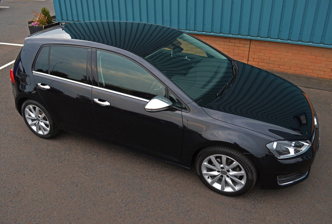 Chrome Wing Mirror Trim Set Covers To Fit Volkswagen Golf VII (2012+)