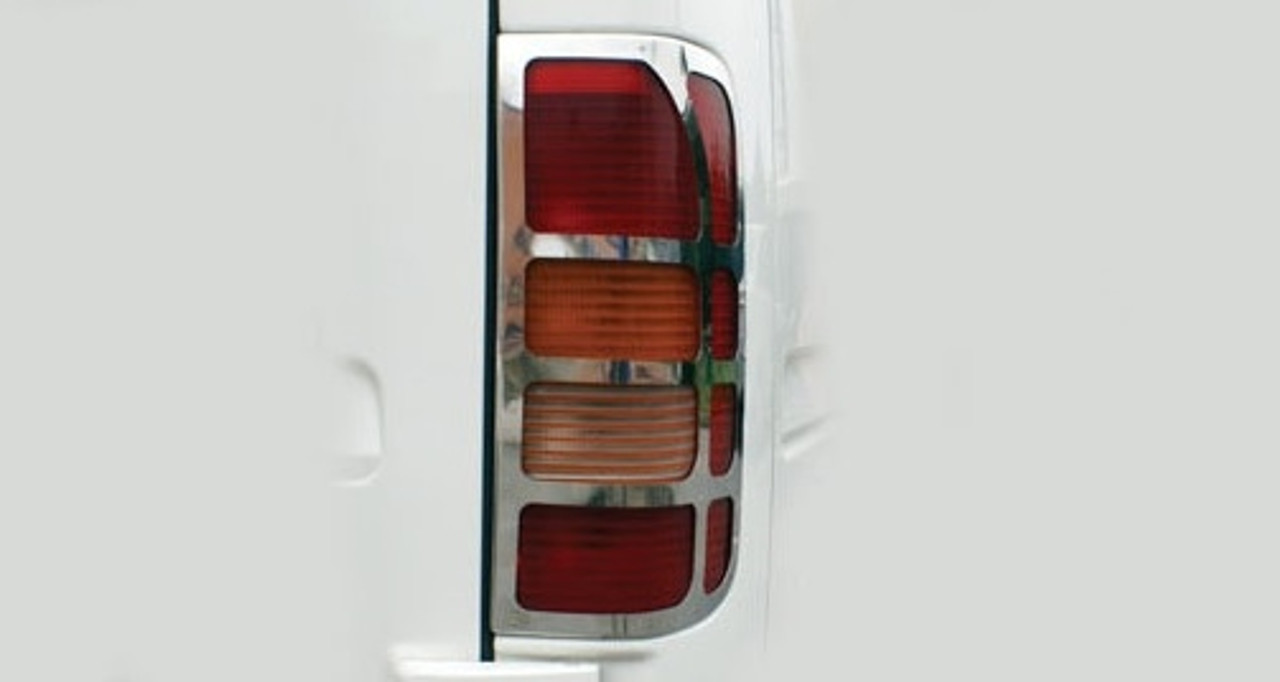 Chrome Rear Tail Light Surrounds Trim Covers To Fit Volkswagen LT / Volt 98-06
