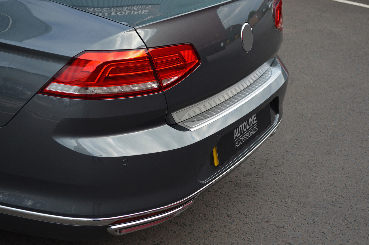 Satin Bumper Sill Protector Trim Cover To Fit Volkswagen Passat B8 Saloon 16+