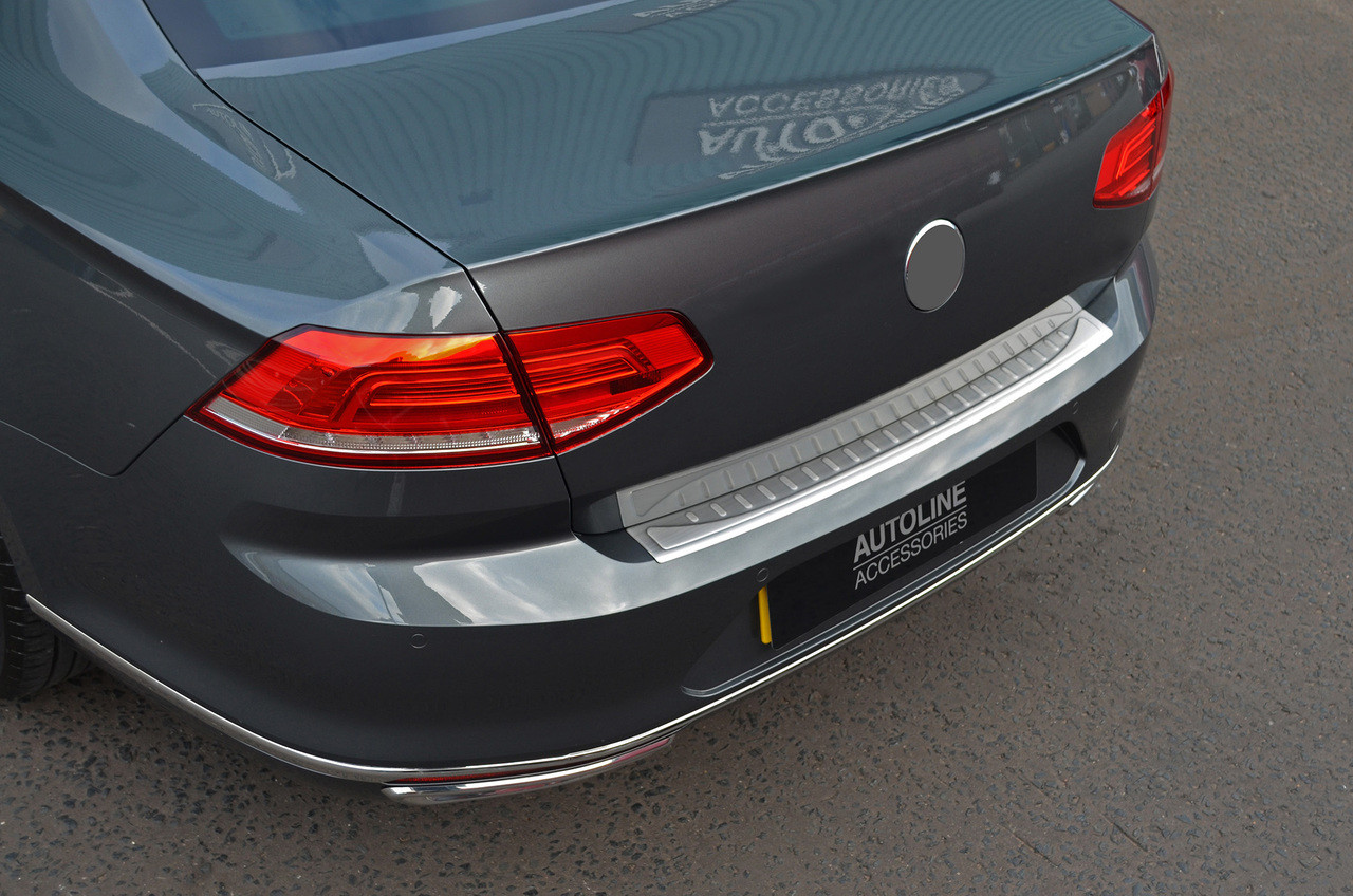 Satin Bumper Sill Protector Trim Cover To Fit Volkswagen Passat B8 Saloon 16+