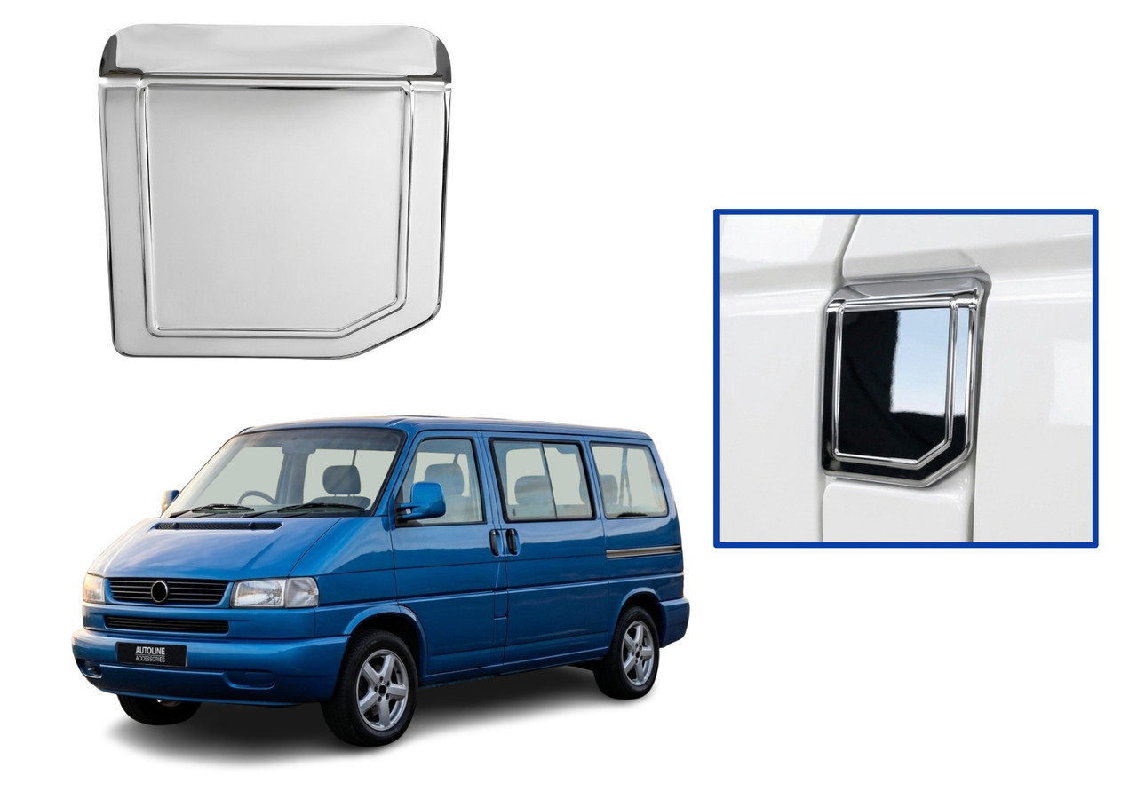 Chrome Fuel Flap / Petrol Door Cap Trim Cover To Fit Volkswagen T4 (1998-03)