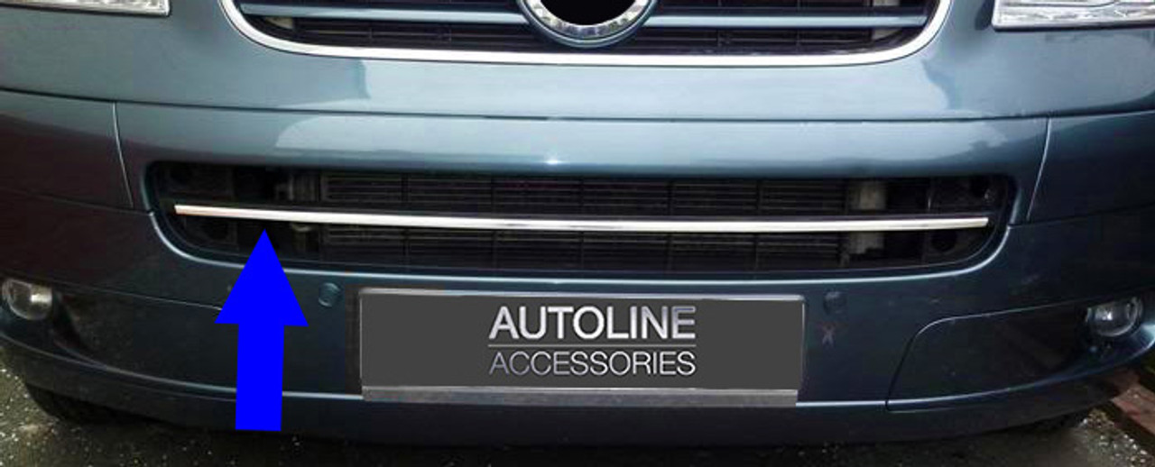 Chrome 1Pc Lower Grille Trim Cover To Fit Volkswagen T5 Transporter 03-09