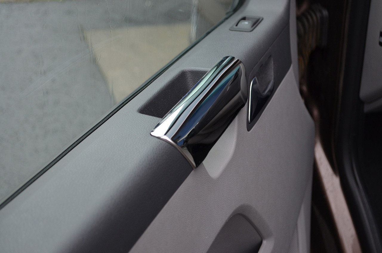 Chrome Inner Door Handle Trim Covers To Fit Volkswagen T5 Transporter (03-15)