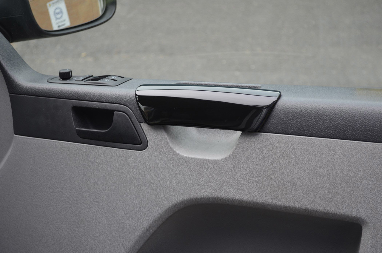 P.Black Inner Door Handle Trim Covers To Fit Volkswagen T5 Transporter (03-15)