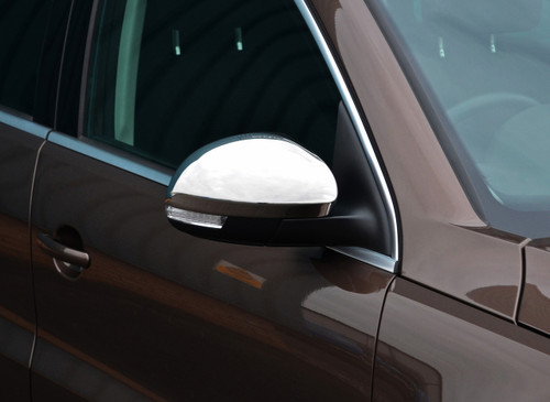 Chrome Wing Mirror Trim Set Covers To Fit Volkswagen Tiguan (2007-16)