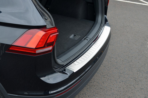Brushed Bumper Sill Protector Trim Cover To Fit Volkswagen Tiguan (2016+)