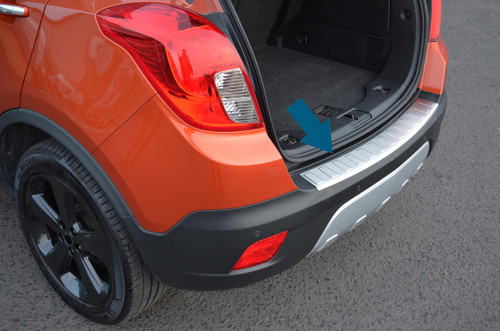Brushed Bumper Sill Protector Trim Cover To Fit Chevrolet Trax (2013+)