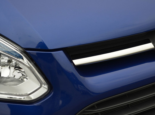 Upper Chrome Grille Accent Trim Covers 2pc To Fit Ford Tourneo Custom (2012-17)