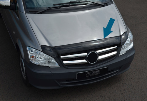 Bonnet Trim Protector Guard Wind Deflector To Fit Mercedes-Benz Viano (2004-14)