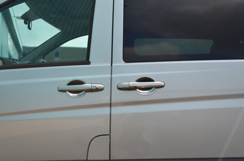 Chrome Door Handle Cups Insert Trim To Fit Mercedes-Benz Viano (2004-14)
