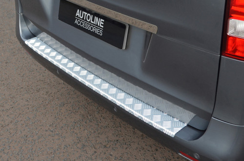 Anodized Chequer Bumper Protector Trim To Fit Mercedes-Benz V-Class (2015+)