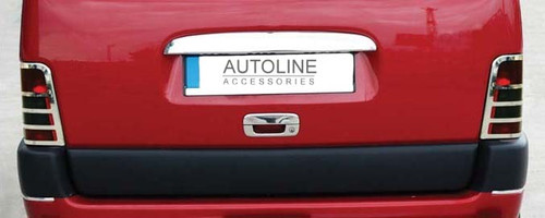 Chrome Rear Tail Light Surrounds Trim Covers To Fit Peugeot Partner (1997-08)