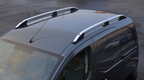 Alu Roof Rack Rails Side Bars Set To Fit Peugeot Partner (2008-2018)