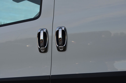 Chrome Door Handle Trim Set Covers & Surrounds To Fit Ram Promaster City (2015+)