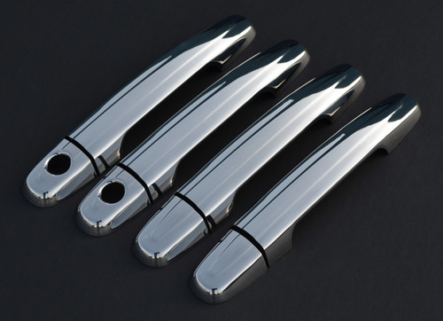 Chrome Door Handle Trim Set Covers To Fit Toyota Rav4 4dr (2006-12)