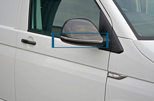 Chrome Lower Mirror Trim Piece Covers To Fit Volkswagen Amarok (2010+)