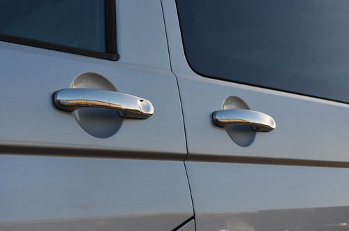 Chrome Door Handle Trim Set Covers To Fit Volkswagen T6 Transporter (2016+)