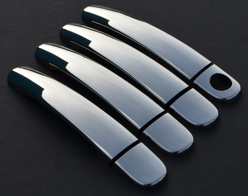 Chrome Door Handle Trim Set Covers To Fit Volkswagen Polo 4dr (2002-09)