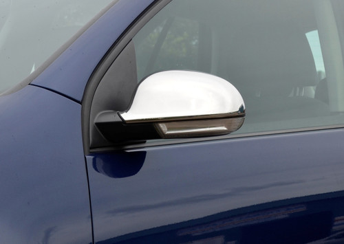 Chrome Wing Mirror Trim Set Covers To Fit Volkswagen Golf Plus (2004-09)