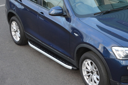 Aluminium Side Steps Bars Running Boards To Fit BMW X3 (2011-17)