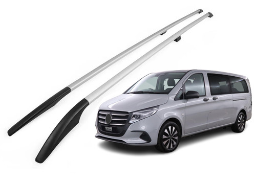 Roof Rack Bars Side Rails To Fit Extra Long L3 Mercedes V-Class (2015+)