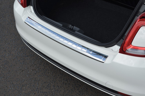 Premium Chrome Bumper Sill Protector Trim Cover To Fit Fiat 500 (2007+)