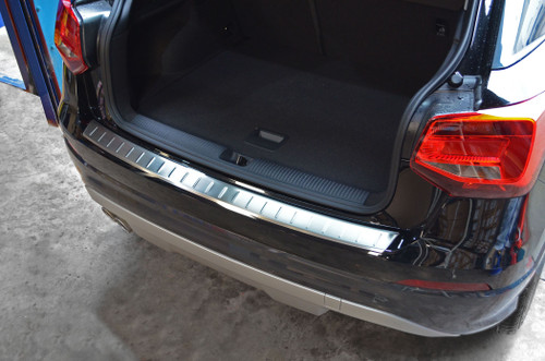 Brushed Bumper Protector Sill Trim Cover To Fit Audi Q2 (2017-19)