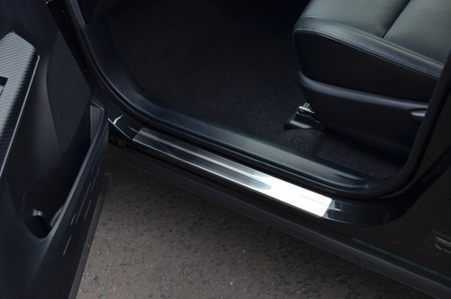 Chrome Door Sill Trim Covers Protectors To Fit Jaguar XF (2007-15)