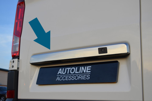 Chrome Rear Door Tailgate Grab Handle Trim Cover To Fit VW Crafter (2017+) W/Cam