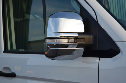 Chrome Wing Mirror Trim Covers Set To Fit Volkswagen Crafter (2017+)