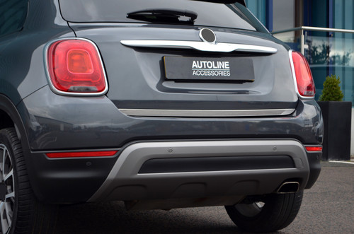 Chrome Rear Door Tailgate Trim Strip Cover To Fit Fiat 500X (2014+)