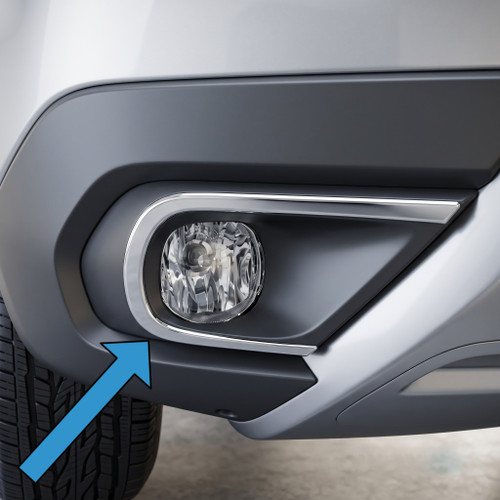 Chrome Fog Light Lamp Trim Covers Set To Fit Dacia Duster (2018+)